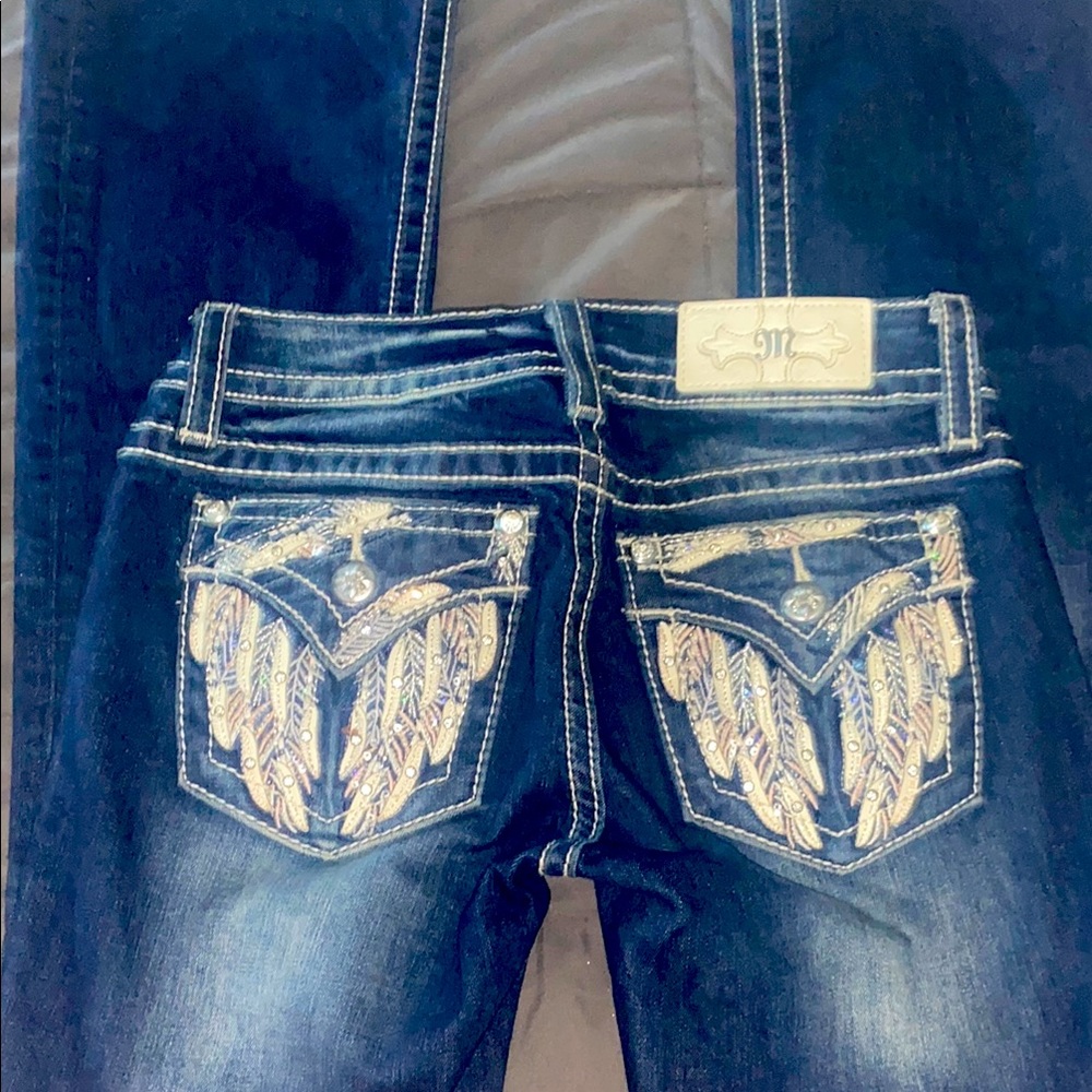 Miss Me Angel wing bootcut jeans😇